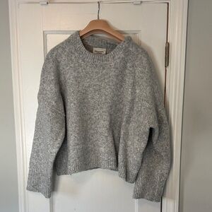 Abercrombie and fitch Light Gray Women's Crew Neck Sweater